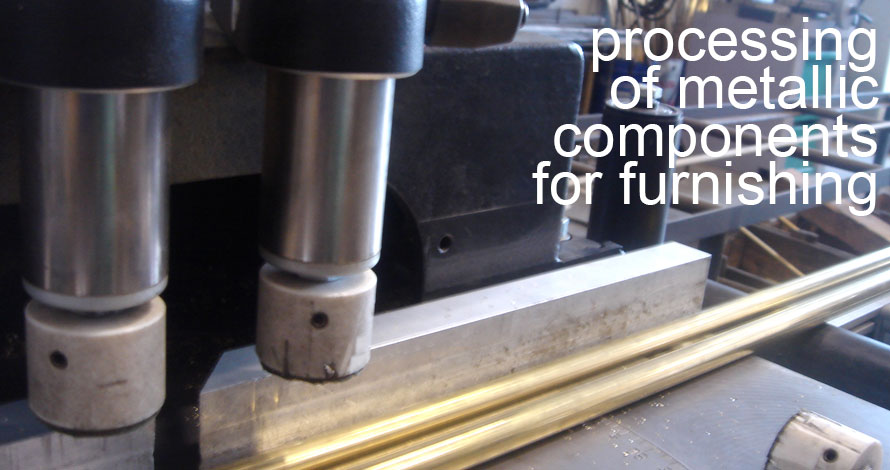 processing of metallic components for furnishing